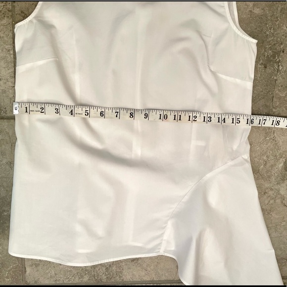 Massimo Dutti Asymmetrical Cotton Blouse - Picture 4 of 10